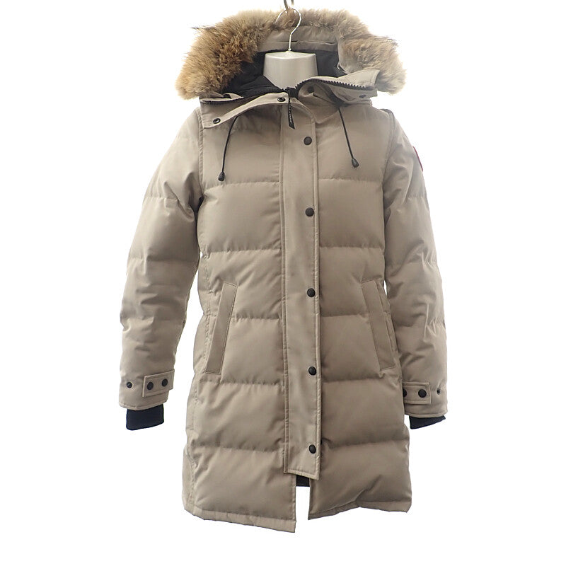 カナダグース CANADA GOOSE マッケンジーパーカ ダウンコート S 2302JL ダウンジャケット ポリエステル タン ベージュ レディース【中古】【ABランク】