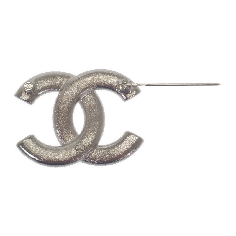 シャネル CHANEL ココマーク ブローチ メタル クリスタル シルバー レディース【中古】【Aランク】