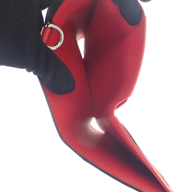 ルイヴィトン LOUIS VUITTON Supreme チェーンコンパクトウォレット M67755 エピ 二つ折り財布 レッド メンズ【中古】【ABランク】