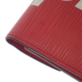 ルイヴィトン LOUIS VUITTON Supreme チェーンコンパクトウォレット M67755 エピ 二つ折り財布 レッド メンズ【中古】【ABランク】
