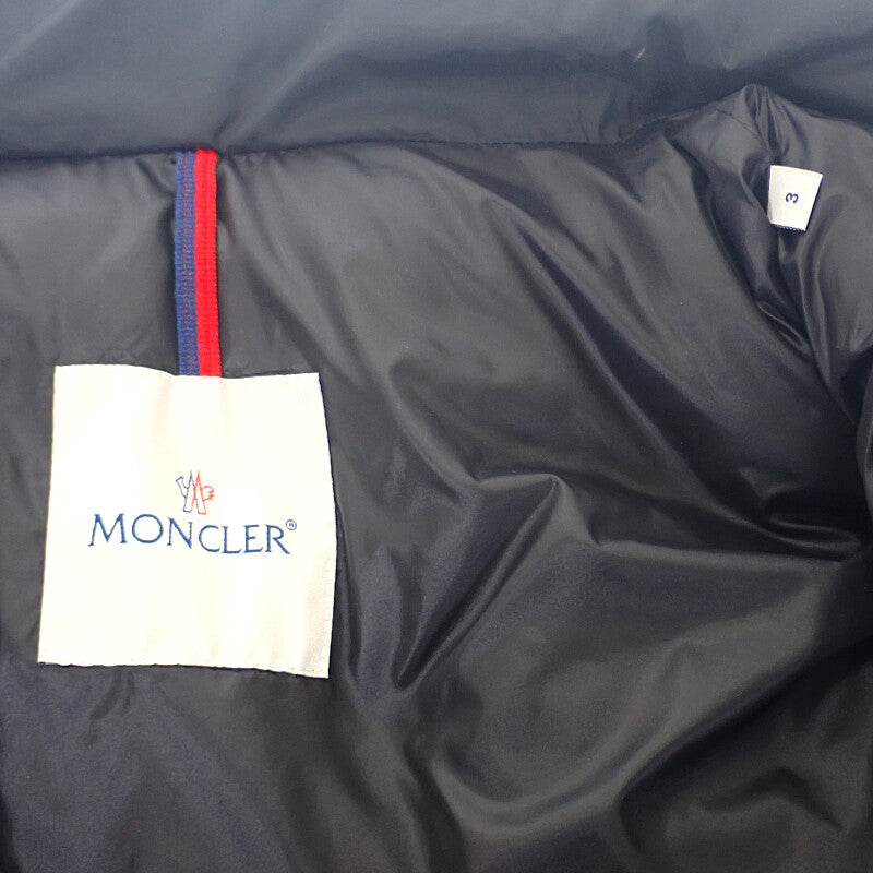 モンクレール MONCLER HANOVERIAN ロング 3 I20911C0001553333 ダウンジャケット ナイロン ブラック メンズ【中古】【ABランク】