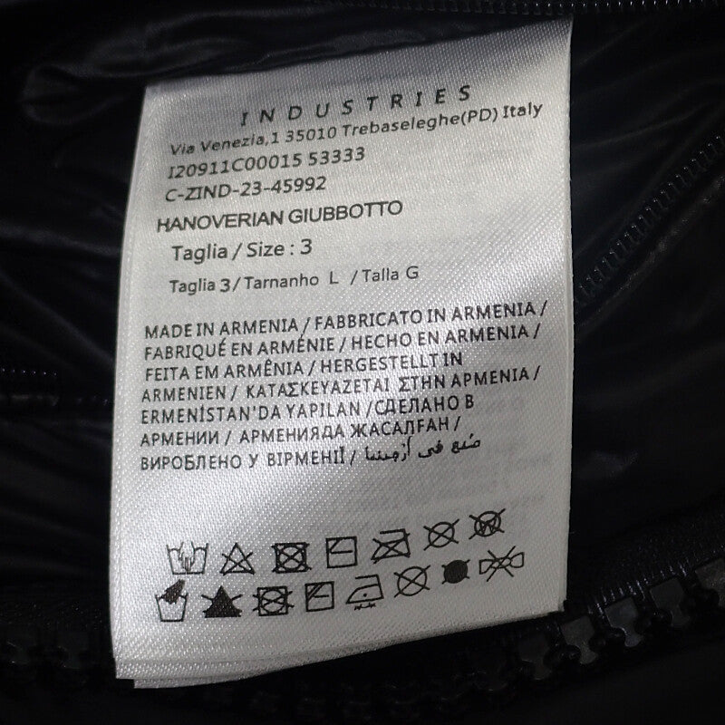 モンクレール MONCLER HANOVERIAN ロング 3 I20911C0001553333 ダウンジャケット ナイロン ブラック メンズ【中古】【ABランク】