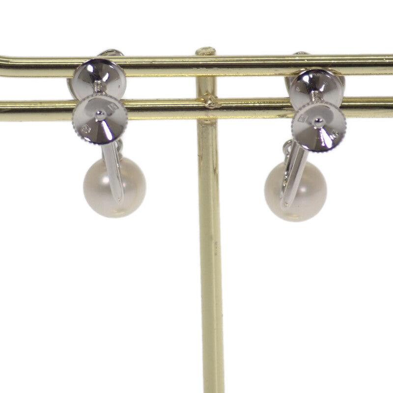 ミキモト MIKIMOTO パール ハート イヤリング シルバー925 レディース【中古】【Aランク】