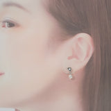 ミキモト MIKIMOTO パール ハート イヤリング シルバー925 レディース【中古】【Aランク】