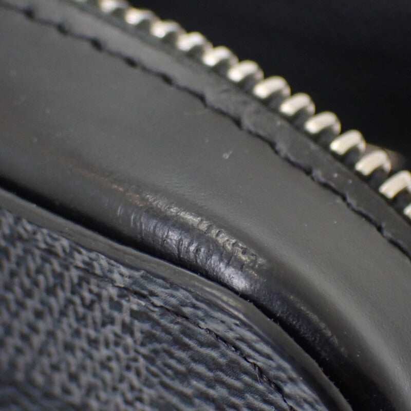 ルイヴィトン LOUIS VUITTON ジッピーXL セカンドバッグ N41503 長財布 ダミエグラフィットキャンバス ブラック シルバー金具 メンズ【中古】【ABランク】