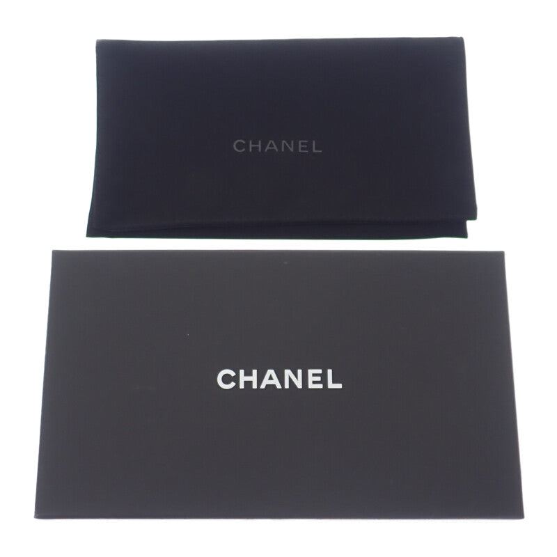 シャネル CHANEL クラシック ロングジップウォレット AP0242 長財布 キャビアスキン ブラック ゴールド金具 レディース【中古】【SAランク】