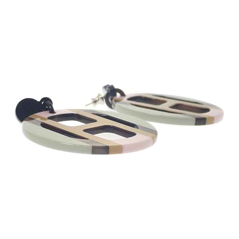 エルメス HERMES Hエキップ H057086FL ピアス バッファローホーン