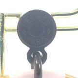 エルメス HERMES Hエキップ H057086FL ピアス バッファローホーン ペールグリーン ピンク キャメル シルバー金具 レディース【中古】【Aランク】
