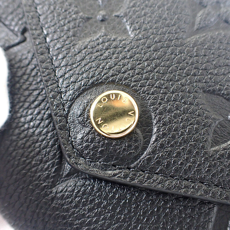 ルイヴィトン LOUIS VUITTON ポルトフォイユ ヴィクトリーヌ M64060 三つ折り財布 モノグラムアンプラント ノワール レディース メンズ【中古】【Sランク】