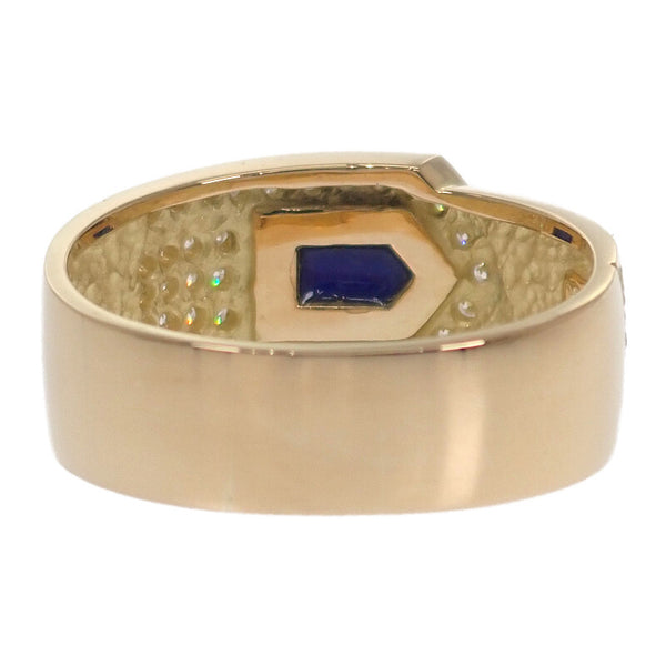 AKコレクション 池田啓子 金澤郁乃 19号 リング K18イエローゴールド ラピスラズリ ダイヤモンド メンズ レディース【中古】【Aランク】