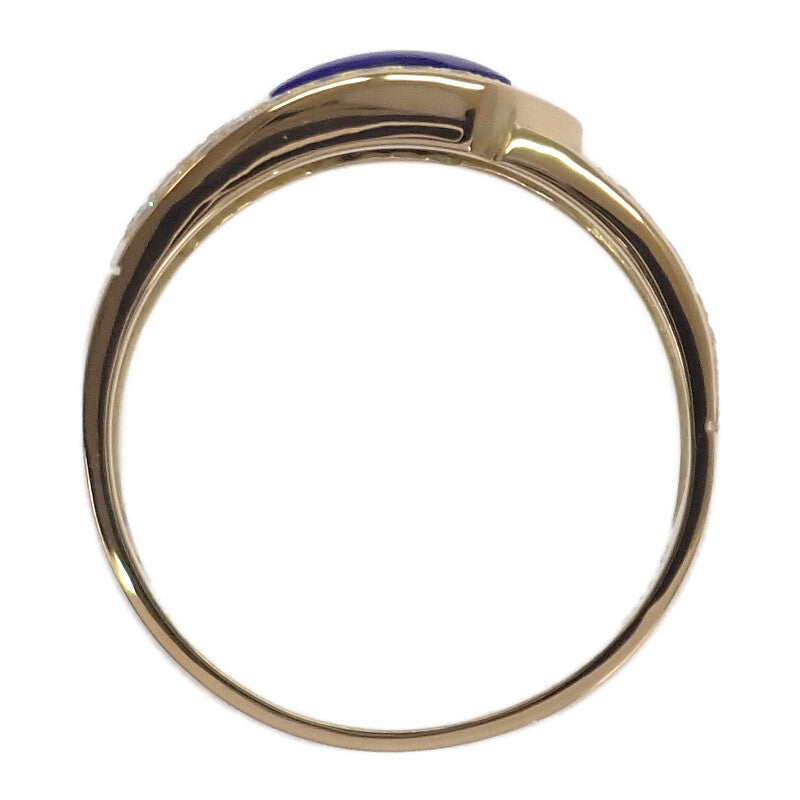 AKコレクション 池田啓子 金澤郁乃 19号 リング K18イエローゴールド ラピスラズリ ダイヤモンド メンズ レディース【中古】【Aランク】