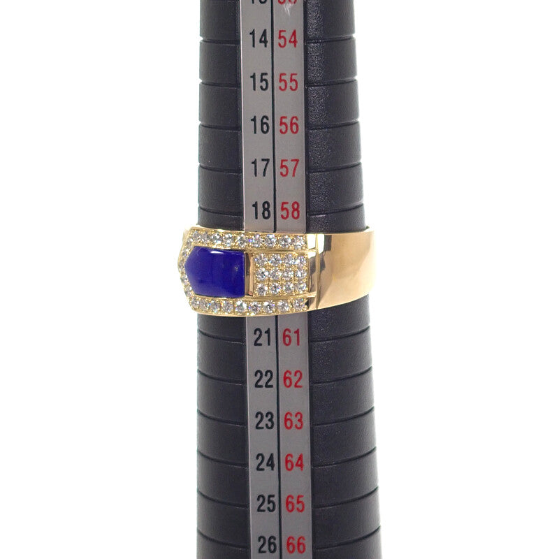 AKコレクション 池田啓子 金澤郁乃 19号 リング K18イエローゴールド ラピスラズリ ダイヤモンド メンズ レディース【中古】【Aランク】