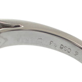 ミキモト MIKIMOTO 翡翠リング Jade 13号 リング Pt950プラチナ シルバー グリーン 翡翠 ダイヤモンド レディース【中古】【Aランク】