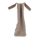 エルメス HERMES ニューフールトゥPM トートバッグ キャンバス ベージュ ブラウン シルバー金具 レディース メンズ【中古】【Aランク】