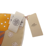 エルメス HERMES カレ90 Le Premier Chant スカーフ シルク イエロー レディース【中古】【Sランク】