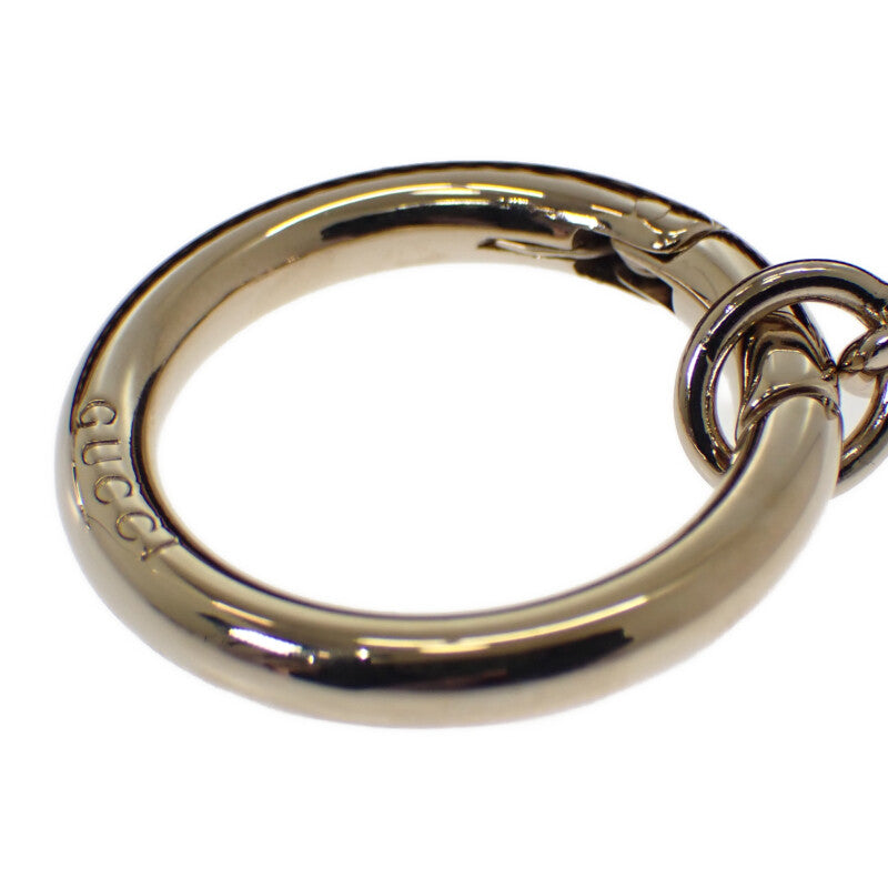 グッチ GUCCI キャットデティール キーポーチ 818768FAEEN8574 キーケース GGスプリームキャンバス ベージュ ボルドー ゴールド金具 レディース メンズ【中古】【Aランク】