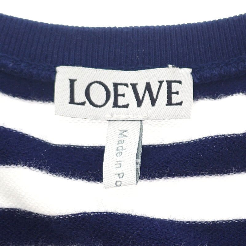 ロエベ LOEWE アナグラム ボーダー L S359Y23X89 タンクトップ ポリウレタン レーヨン ネイビー レディース トップス【中古】【Aランク】 ロエベ LOEWE アナグラム ボーダー L S359Y23X89 タンクトップ