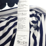 ロエベ LOEWE アナグラム ボーダー L S359Y23X89 タンクトップ ポリウレタン レーヨン ネイビー レディース【中古】【Aランク】