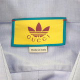 グッチ GUCCI フィラフィルシャツ アディダスコラボ 44 691521 長袖シャツ コットン ブルー メンズ【中古】【Aランク】