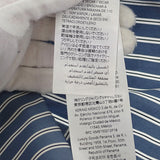 グッチ GUCCI 刺繍ストライプ 46 814715 長袖シャツ コットン ブルー メンズ【中古】【Aランク】