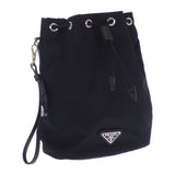 プラダ PRADA Re-Nylon 1NS369 ポーチ ナイロン ブラック シルバー金具 レディース【中古】【Aランク】