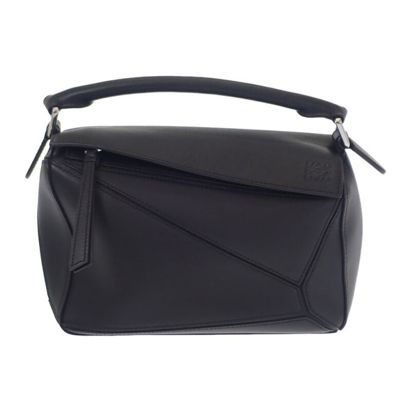 ロエベ LOEWE パズル スモール A510S21XA9_0079 ショルダーバッグ カーフ ブラック シルバー金具 レディース【中古】【Aランク】