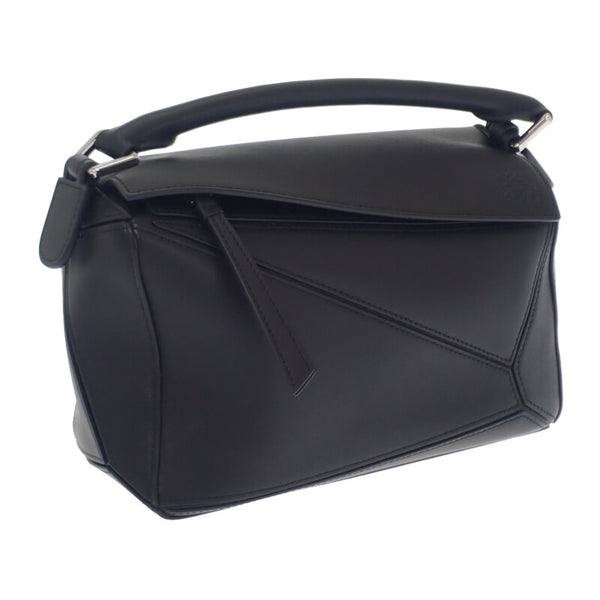 ロエベ LOEWE パズル スモール A510S21XA9_0079 ショルダーバッグ カーフ ブラック シルバー金具 レディース【中古】【Aランク】