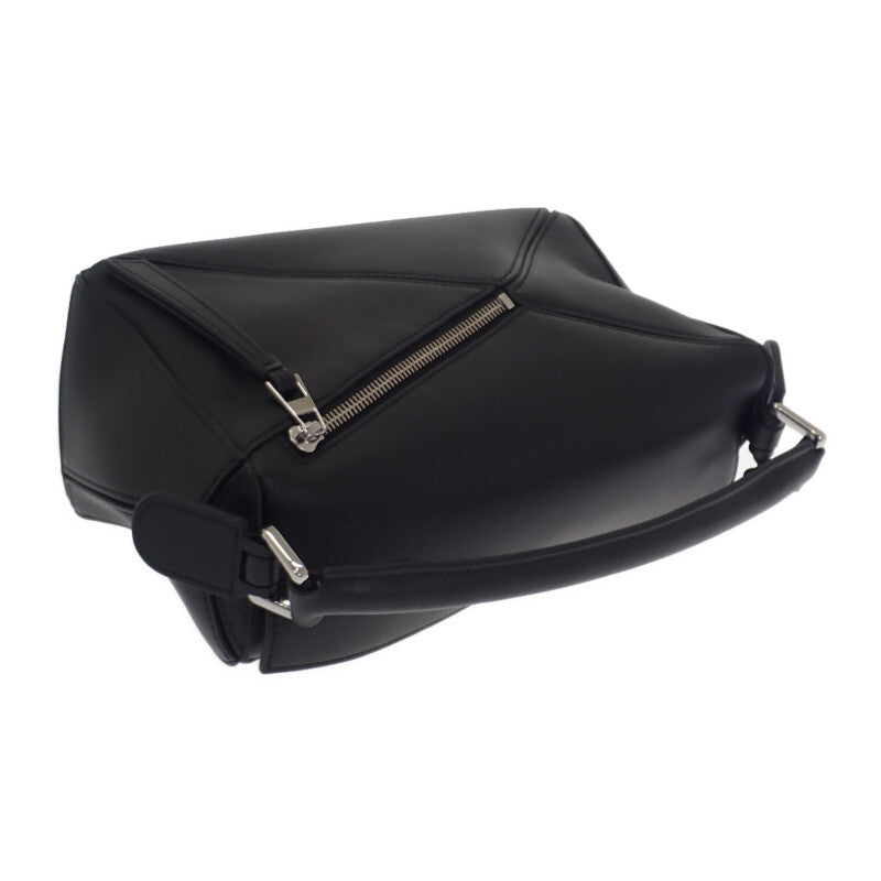 ロエベ LOEWE パズル スモール A510S21XA9_0079 ショルダーバッグ カーフ ブラック シルバー金具 レディース【中古】【Aランク】