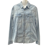 ジバンシー Givenchy デニムシャツ L BM60G050CM 長袖シャツ デニム コットン ブルー メンズ【中古】【Aランク】