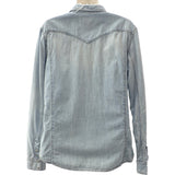 ジバンシー Givenchy デニムシャツ L BM60G050CM 長袖シャツ デニム コットン ブルー メンズ【中古】【Aランク】