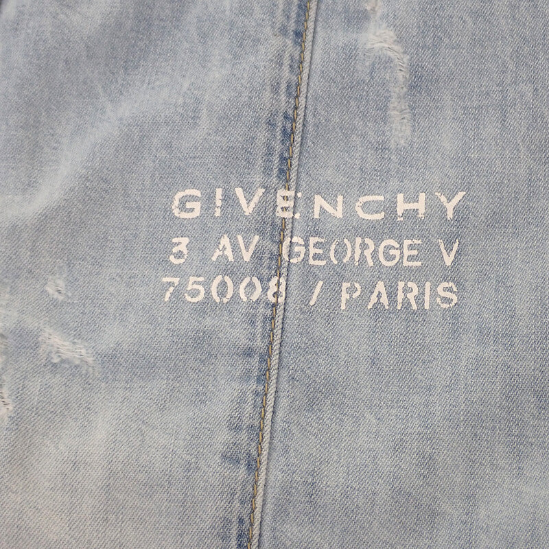 ジバンシー Givenchy デニムシャツ L BM60G050CM 長袖シャツ デニム コットン ブルー メンズ【中古】【Aランク】
