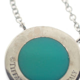 ティファニー TIFFANY&Co. サークルペンダント 67467701 ネックレス K18ホワイトゴールド ターコイズ レディース【中古】【Aランク】