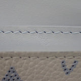 ルイヴィトン LOUIS VUITTON ポルトフォイユ・イリスコンパクト 日本限定 M11802 二つ折り財布 モノグラムマヒナ ホワイト ブルー シルバー金具 レディース メンズ【中古】【Aランク】