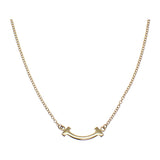 ティファニー TIFFANY&Co. スマイル ペンダント ミニ 62617683 ネックレス K18イエローゴールド ダイヤモンド レディース【中古】【Aランク】