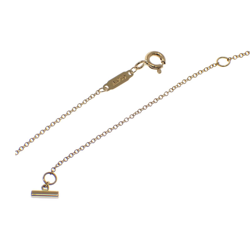 TIFFANY & Co. Smile Pendant Mini 62617683 Necklace K18 Yellow Gold Diamond Women's [Used] [A Rank]