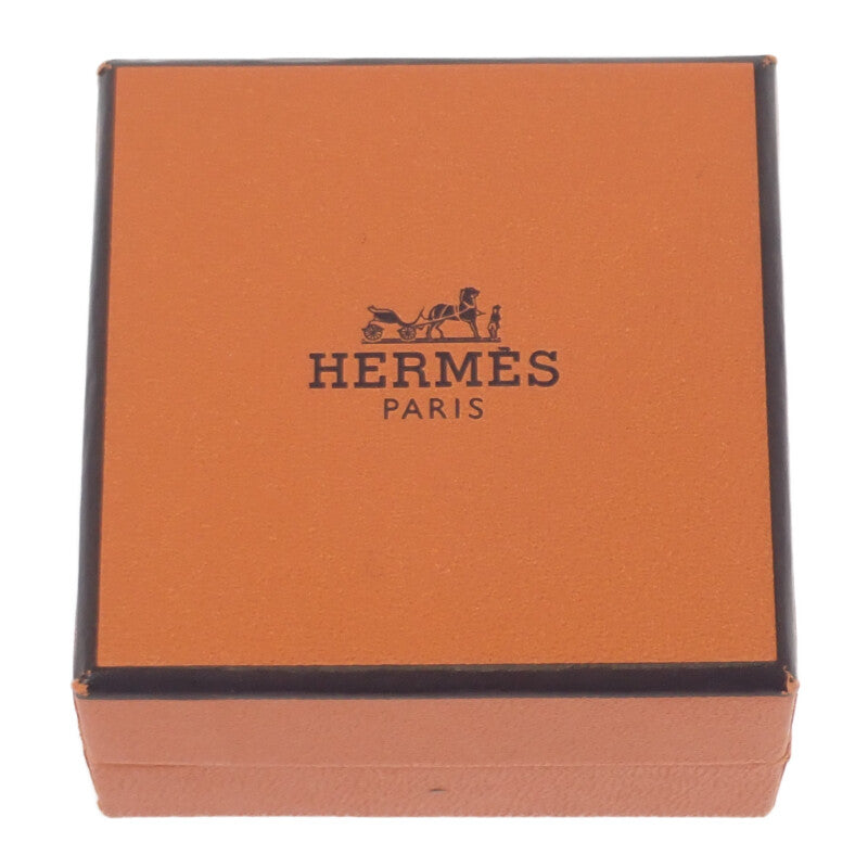 エルメス HERMES ポップH アッシュ ピアス メタル ブルー ゴールド金具