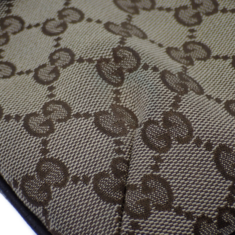 グッチ GUCCI GGキャンバスショルダー ウェビングライン 189749KQWGR9791 ショルダーバッグ GGキャンバス ベージュ ブラウン レディース メンズ【中古】【ABランク】