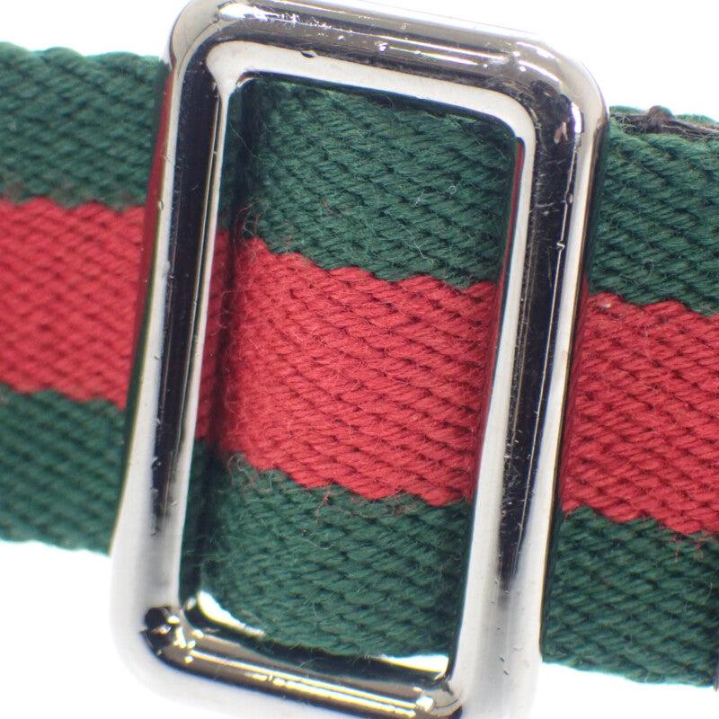 グッチ GUCCI GGキャンバスショルダー ウェビングライン 189749KQWGR9791 ショルダーバッグ GGキャンバス ベージュ ブラウン レディース メンズ【中古】【ABランク】