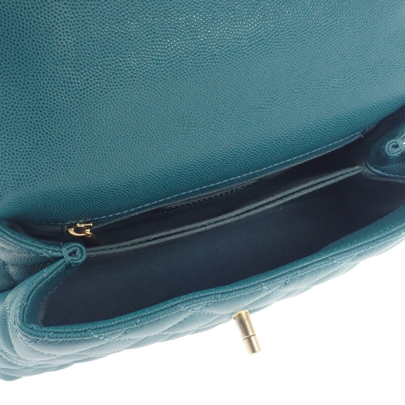 【商談中/対象者以外注文不可】シャネル CHANEL ココハンドル XS A92990 2WAYバッグ ハンドバッグ キャビアスキン グリーン レディース【中古】【ABランク】