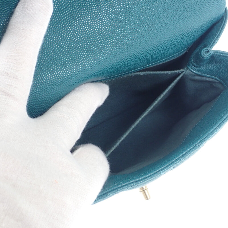 【商談中/対象者以外注文不可】シャネル CHANEL ココハンドル XS A92990 2WAYバッグ ハンドバッグ キャビアスキン グリーン レディース【中古】【ABランク】