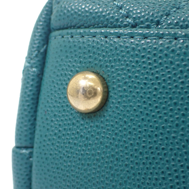 【商談中/対象者以外注文不可】シャネル CHANEL ココハンドル XS A92990 2WAYバッグ ハンドバッグ キャビアスキン グリーン レディース【中古】【ABランク】