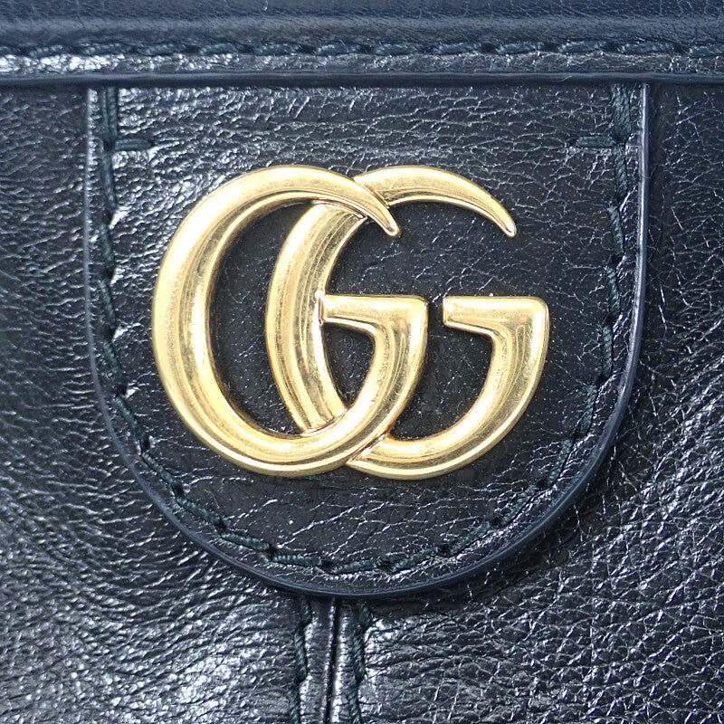 GUCCI(グッチ) ショルダーバッグ リベルスモールショルダー 524620 黒 キャットヘッド/ショルダーストラップ着脱可 レザー GUCCI】グッチ『リベル スモール キャットヘッド レザー ショルダー