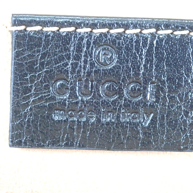 グッチ GUCCI リベルスモールタイガーヘッド 524620 ショルダーバッグ カーフ ブラック ゴールド金具 レディース【中古】【Bランク】