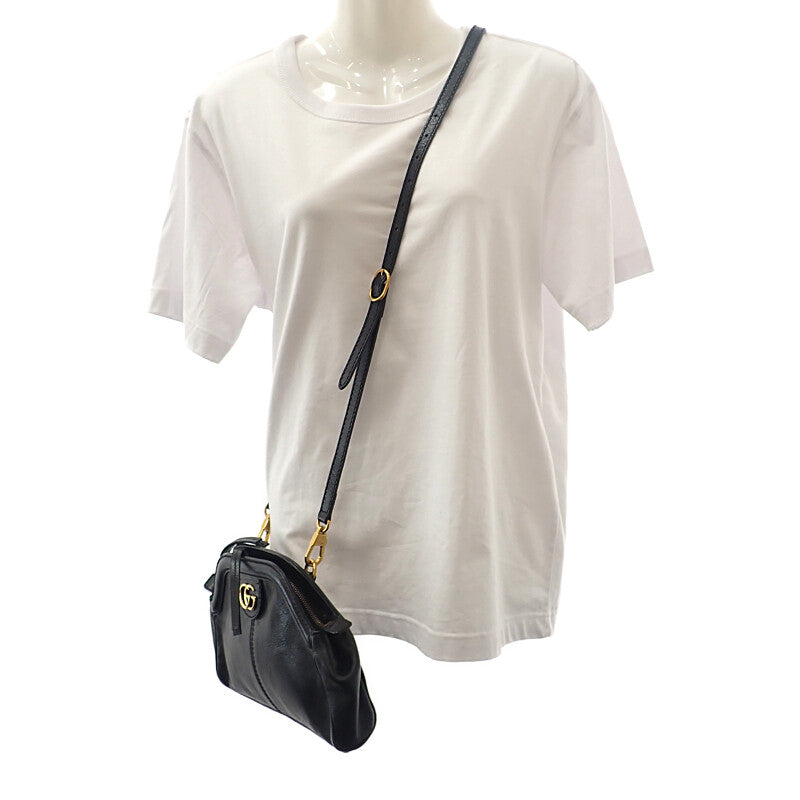 GUCCI(グッチ) ショルダーバッグ リベルスモールショルダー 524620 黒 キャットヘッド/ショルダーストラップ着脱可 レザー GUCCI】グッチ『リベル スモール キャットヘッド レザー ショルダー