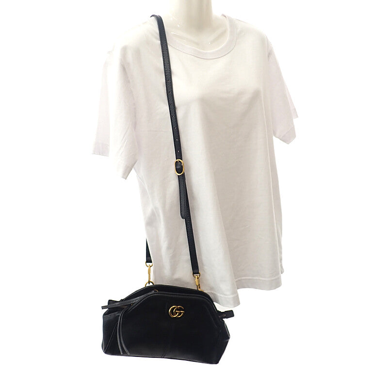 グッチ GUCCI リベルスモールタイガーヘッド 524620 ショルダーバッグ カーフ ブラック 黒 ゴールド金具 レディース【中古】【Bランク】 グッチ GUCCI リベルスモールタイガーヘッド 524620 ショルダーバッグ