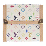 ルイヴィトン LOUIS VUITTON ポルトモネ・ビエカルトクレディ 村上隆 M92983 モノグラム 三つ折り財布 モノグラムマルチカラーキャンバス ホワイト マルチカラー ブロン ゴールド金具 レディース【中古】【Aランク】