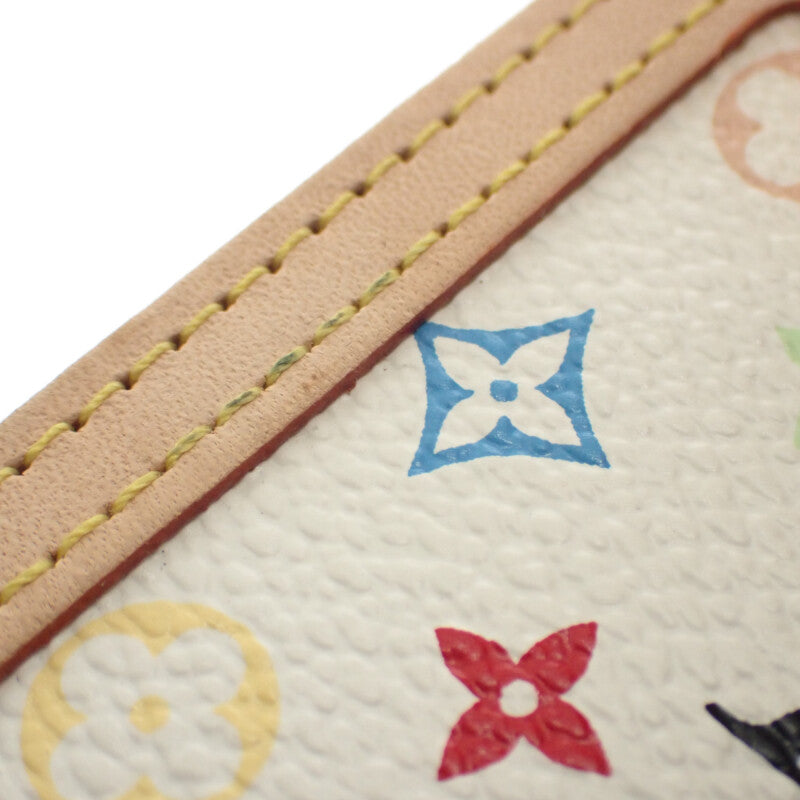 ルイヴィトン LOUIS VUITTON ポルトモネ・ビエカルトクレディ 村上隆 M92983 モノグラム 三つ折り財布 モノグラムマルチカラーキャンバス ホワイト マルチカラー ブロン ゴールド金具 レディース【中古】【Aランク】