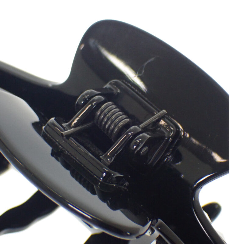 シャネル CHANEL CCスタッズ クリップ ヘアバンス ヘアアクセサリー プラスチック ブラック レディース【中古】【ABランク】