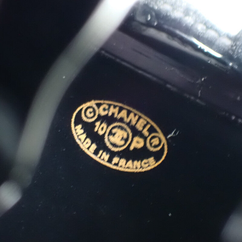 シャネル CHANEL CCスタッズ クリップ ヘアバンス ヘアアクセサリー プラスチック ブラック レディース【中古】【ABランク】