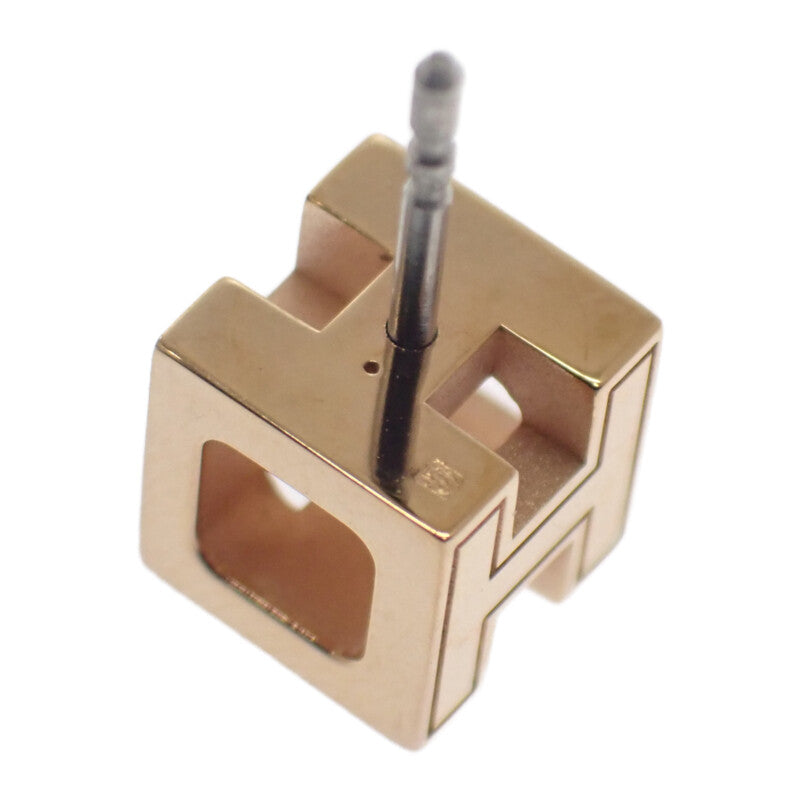 エルメス HERMES カージュドアッシュ Hキューブ ピアス メタル